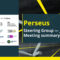 Perseus Steering Group — January 2023 meeting summary