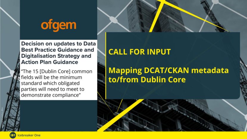 Header: CALL FOR INPUT Mapping DCAT/CKAN metadata to/from Dublin Core