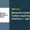 Research consultation: Carbon reporting solutions